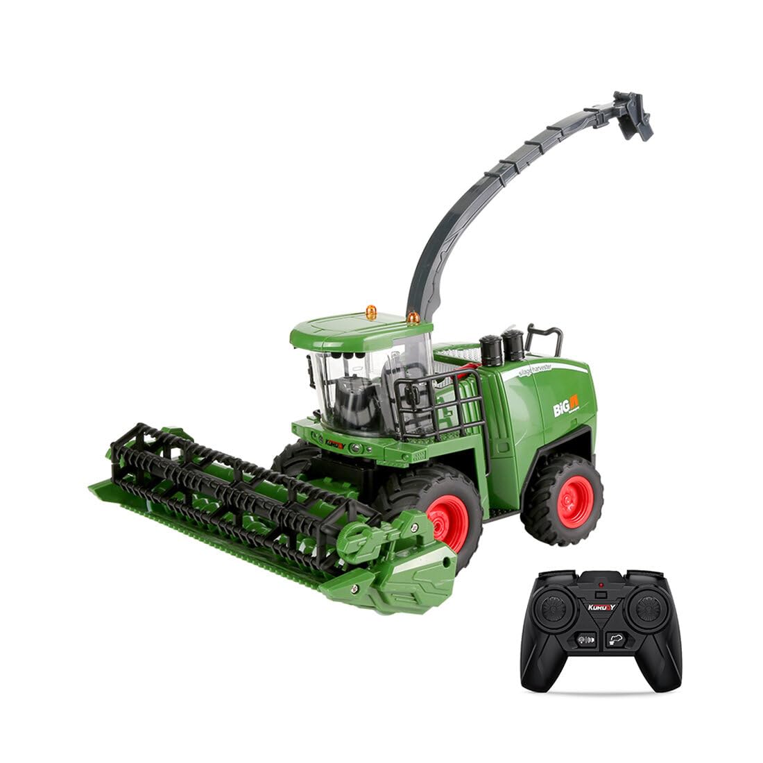 6605 Scala 1:24 RC Grano Harvest Modello 2.4GHz Telecomando Veicolo Agricolo con Luci LED Pronto A Correre