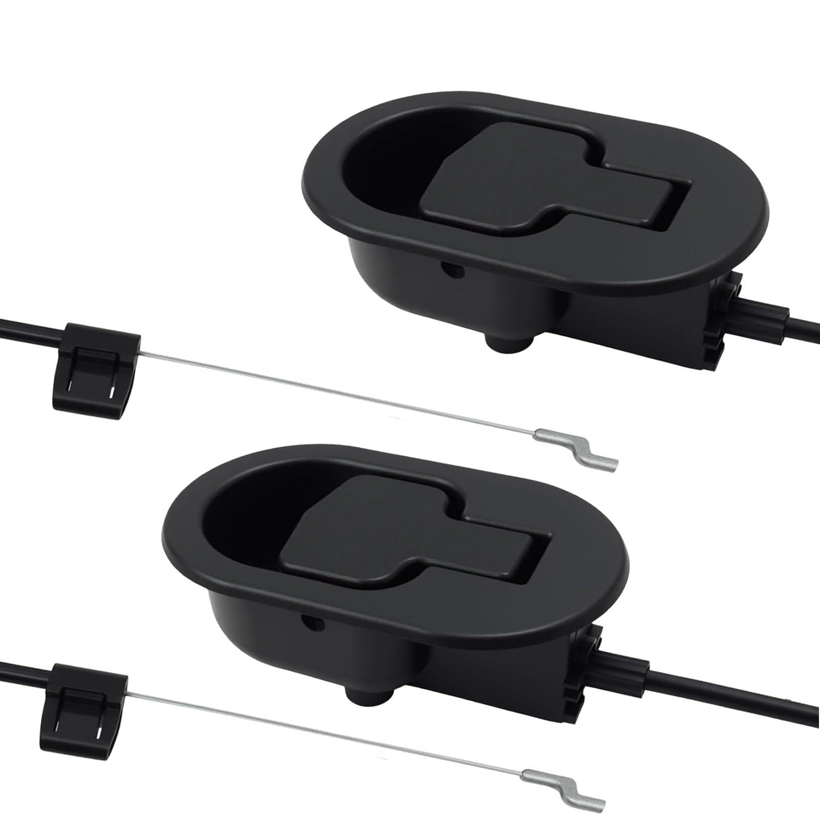 4 Pcs Recliner Handle Repair Kit Universal Black Metal Pull Cord Handle