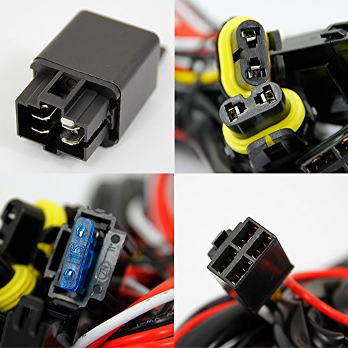 Akkon - For Vw Jetta Mk6 Sedan Clear Driving Fog Lights Driver/Passenger Lamps With Switch/Bulbs/Bezel #TOP4