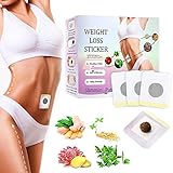 60 Pflaster Bauch Patch,Mugwort Navel Sticker,Sli_mming Patch,Abnehm-pflaster,Detox Pflaster Stress abbauen,Körperlinie perfektionieren für Unisex