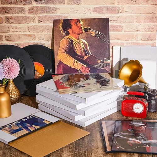 Enveloppe d'expédition vinyle blanche de qualité supérieure rigide 31,8 cm - 6