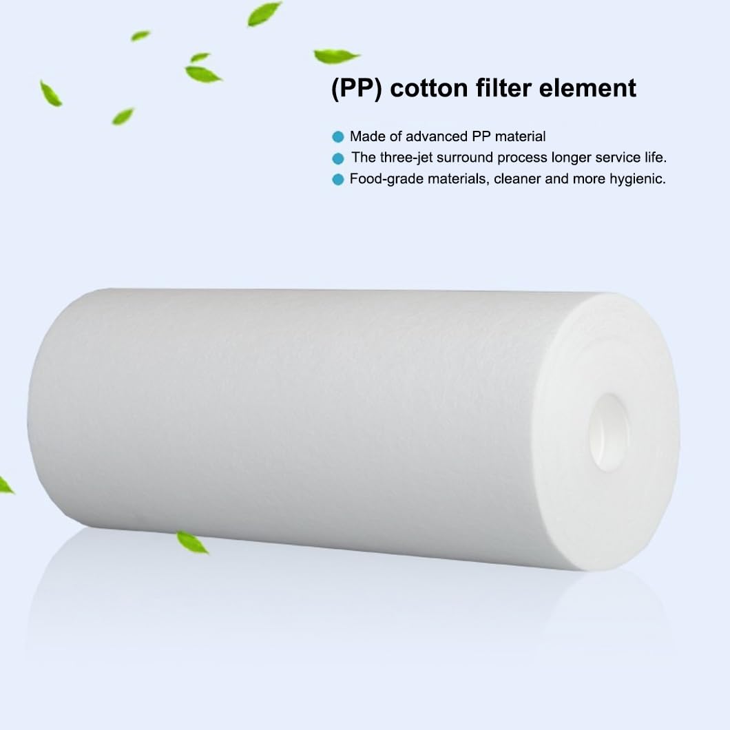 Paquete De 4 Cartuchos De Filtro De Agua De Sedimentos De PP De 20 X 4,3", Filtro De Repuesto Para Filtración En Toda La Casa, Pozo, Caravana Y Debajo Del Fregadero