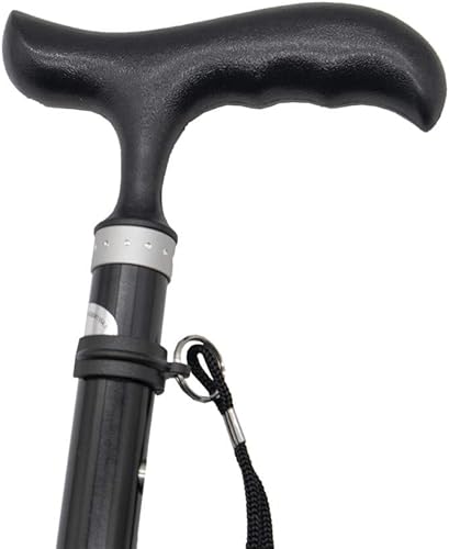 Miniatura 6 de Bastón plegable ajustable para ciegos, 33.1 in - 37.8 in, se pliega hacia abajo 4 secciones 4ZG-01BM