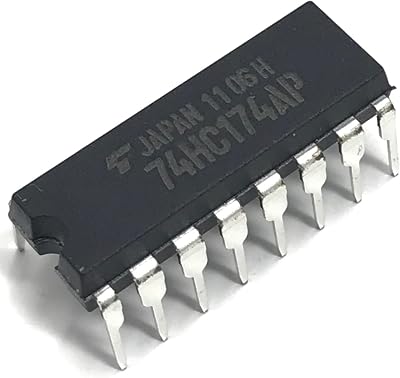 Juried Engineering TC74HC174AP 74HC174 Hex D-Type Flip-Flops with Clear Breadboard-Friendly (Pack of 5)