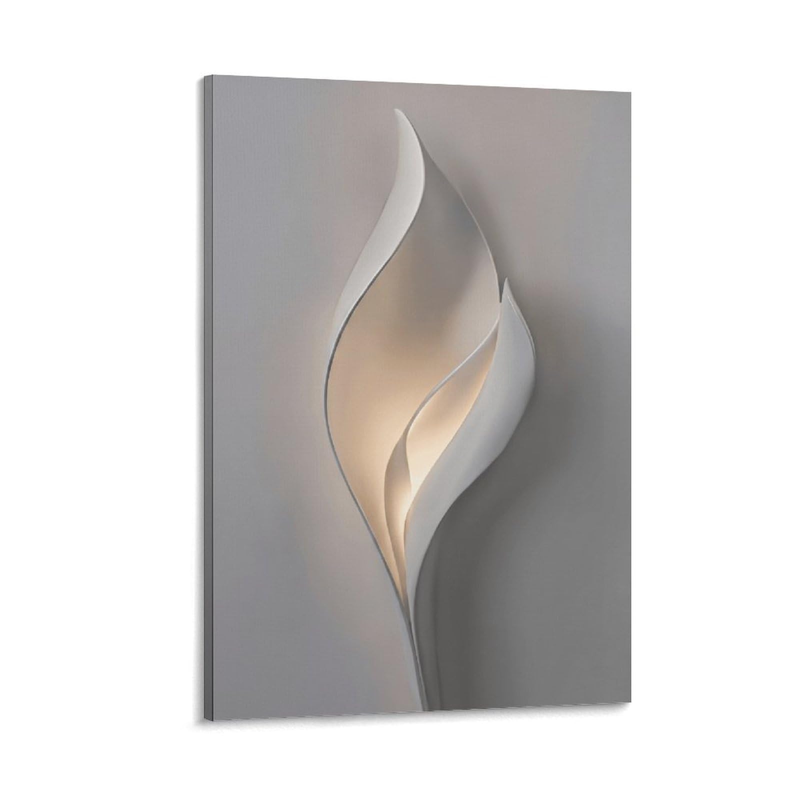 XPASHIQWC White Petal Poster Artwork Giclee Canvas Prints Modern Wall Art Picture Wall Hanging for Living Room Home Decorations 12x18inch(30x45cm)