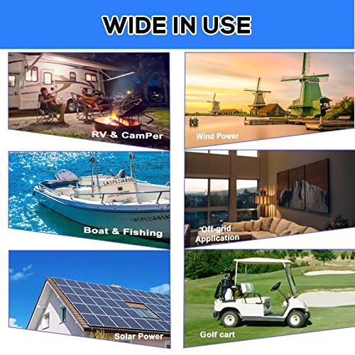 Image of 12V 100Ah LiFePO4 Lithium Battery, Rechargeable Solar Battery, 100A BMS Board, Up to 15000 Deep Cycles, Perfect for RV, Solar System, Trolling Motor, Camper, Fishing Boat