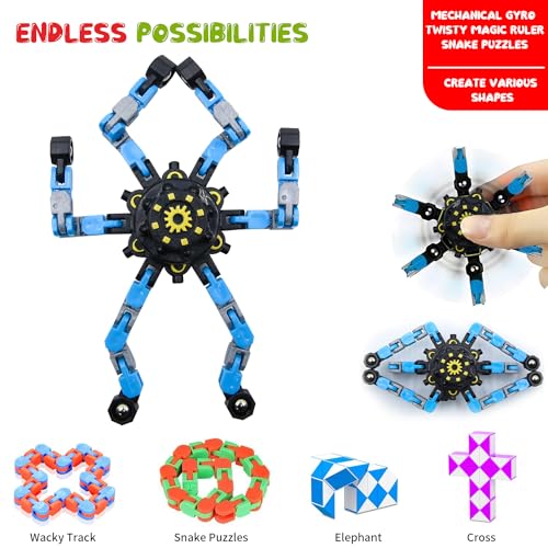 JUAUO 50 Pcs Fidget Toys Set, Stress-Angst Relief Spielzeug für Kinder und Erwachsene, Angst Relief Finger Toys, Anti Stress Autismus Und ADHS, Sensorisches Spielzeug Set für Kinder Geburtstagsfeier