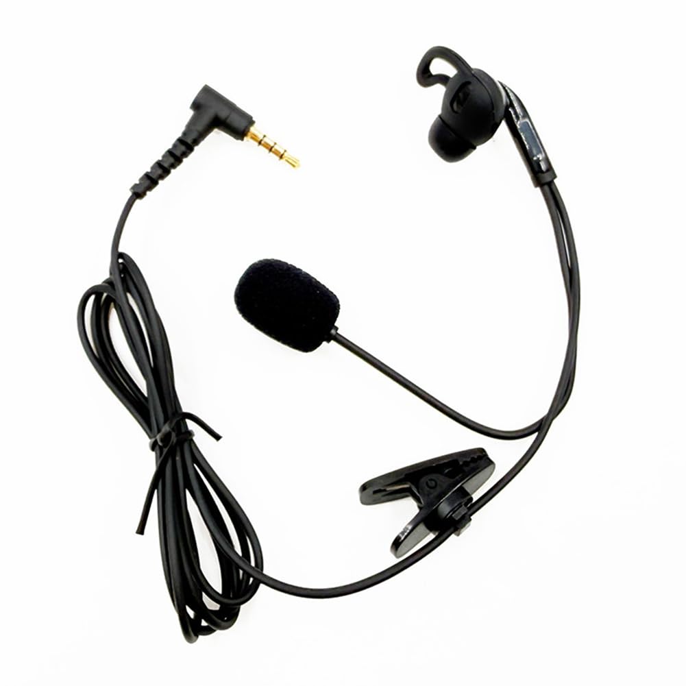 Motorcycle Helmets Compatible 3.5mm Plug Elbow Plug Earphone Headphones Intercom Mic Headset