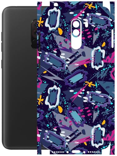 Image of AtOdds - Full Body Back Screen Guard Protector Film - Lamination Wrap Skin Sticker Compatible with Poco F1 | Scratchproof Matte Finish (Abstract)