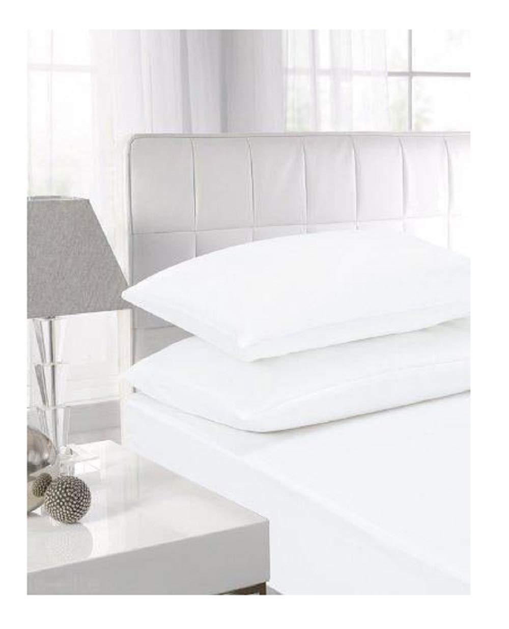Maria Luxury Bedding & Linen White Excellent Hotel Quality King Fitted Sheet T200 100% Egyptian Cotton Fitted Sheet - King Size,