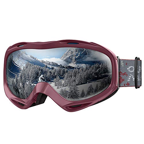 OutdoorMaster OTG Ski Goggles - Over Glasses Ski/Snowboard Goggles for Men, Women