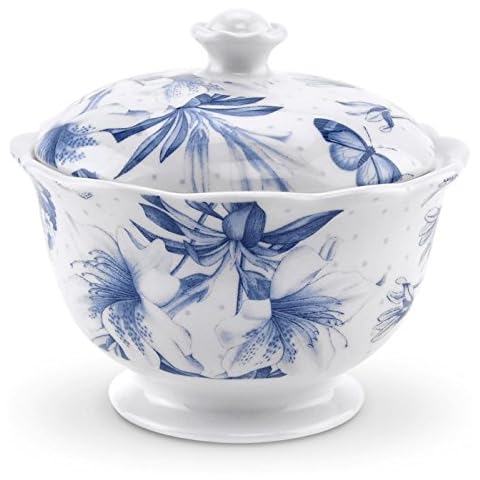 Portmeirion Botanic Blue Sugar Bowl Cover