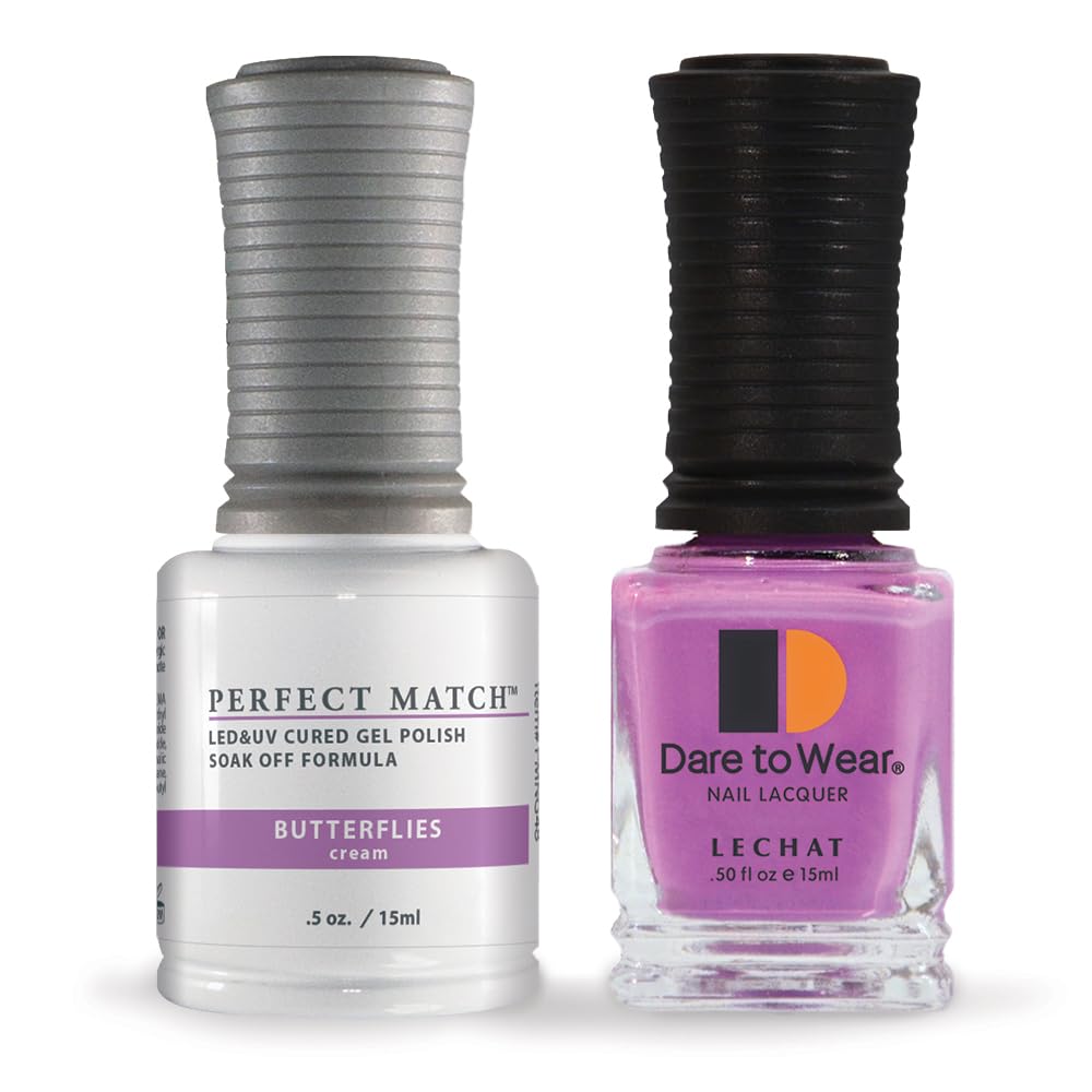 LeChat Perfect Match Gel Polish, Butterflies, 0.5 Fl Oz (PMS48)