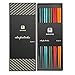 SUPJOYES 5 Paires Baguettes Japonaises - Baguettes Chinoises Réutilisables Lavables au Lave-Vaisselle, Baguettes Multicolores avec Motif Minimaliste du Mont Fuji, 22,5 cm