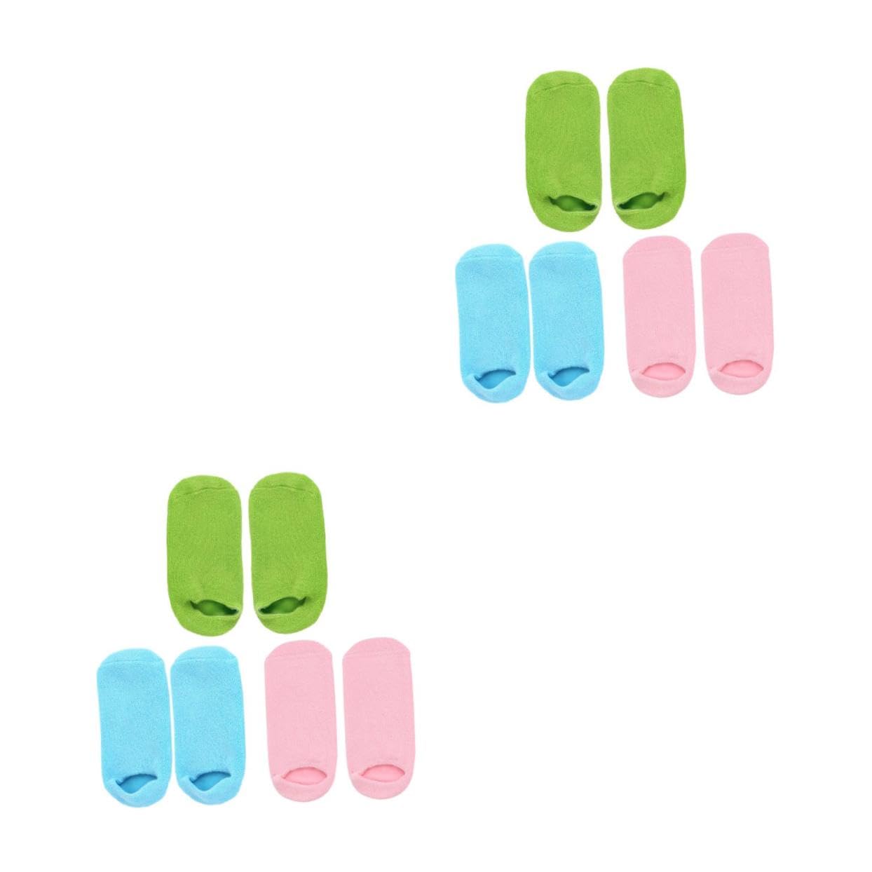 SAFIGLE 2sets Moisturizing Socks for Foot Care Foot Moisturizing Socks Athletes Foot Treatment Dry Heel Socks Spa Socks for Salon Pedicure Feet Foot Soak Skin Foot Spa 3pairs*2