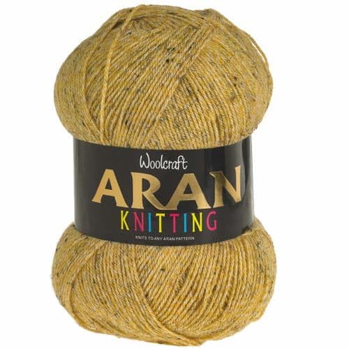 WoolCraft Aran with Wool 400g Knitting & Crochet Yarn, Great Value Acrylic with 25% Wool Yarn, Choose from 43 Shades, 800 Metres, 400g Balls, Single Ball, Bracken