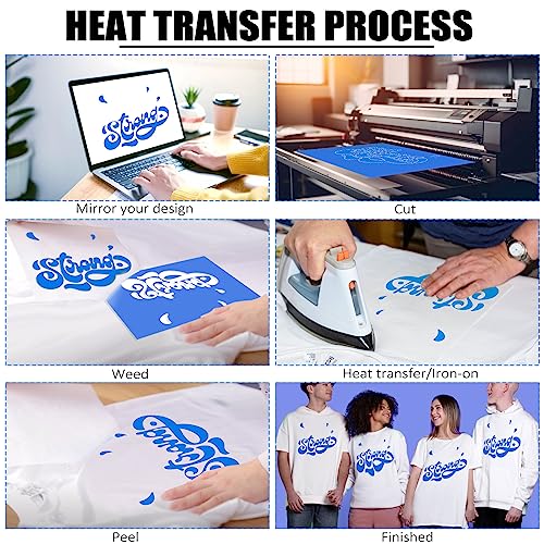 Image of HTV Heat Transfer Vinyl Bundle - 20 Pack 12'' x 100 FT