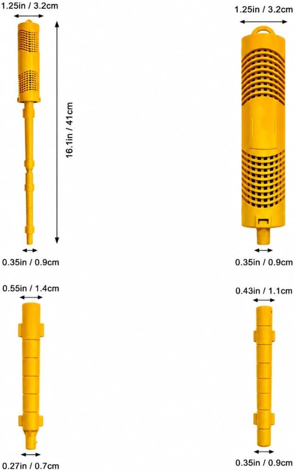 Spa Mineral Sticks, Hot Tub Mineral Stick, Spa Mineral Sticks for Hot Tub with 4 Months Lifetime Universal for Pool&Hot Tub to Keep Water Clear(Yellow,2PCS)