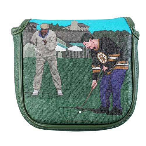 Mallet Putter Cover, Funny Driver Golf Club Headcover, Blade Putter Head Cover Magnetic, Golf Gifts Golf Accessories for Men and Women Golfers (TAP IT in, Mallet Putter)