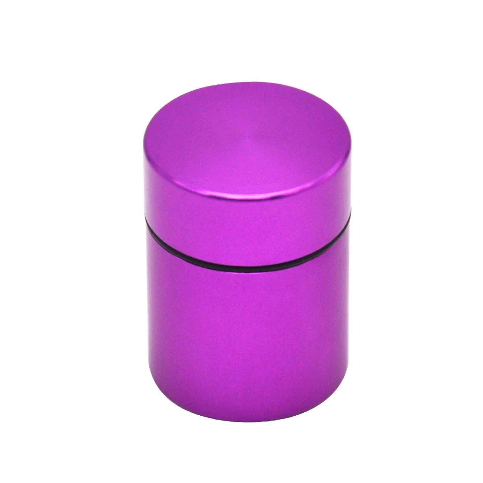 XIEHYA 6pcs Muti-Functional Herb Stash Tea Jar Storage Containers Airtight Smell Proof Aluminum Smoking Accessories Box Pill For Tea(Purple)