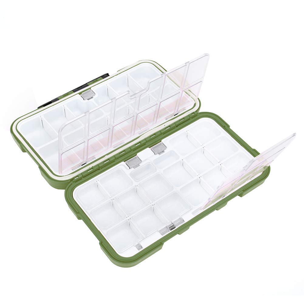 Wasserdichte Angelbox Mit Doppelfächern - Köderorganizer 20x11,5x5cm ABS