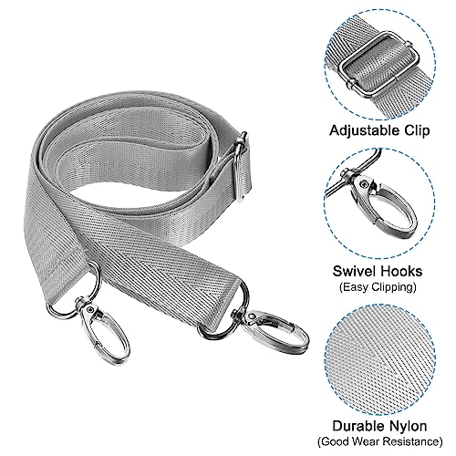 Image of PATIKIL Shoulder Strap, Nylon Adjustable Replacement Strap with Metal Swivel Hooks for Bag