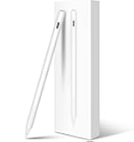 Pencil 2nd Generation for iPad: Magnetic Wireless Charging (Air 4/5, Mini 6, Pro 11/12.9) + USB-C Fast Charge - Tilt & Palm Rejection Stylus for iPad 6-11, Pro 11/12.9 M4,Air 3-5/M2/M3,Mini 5/6