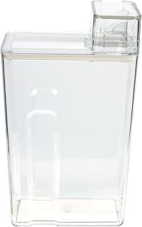 DOITOOL Dispensador de detergente de roupa, dispensador de sabão para lavar roupa, dispensador de detergente líquido para amaciante, detergente de roupa, agente de branqueamento, sabão em pó, transparente