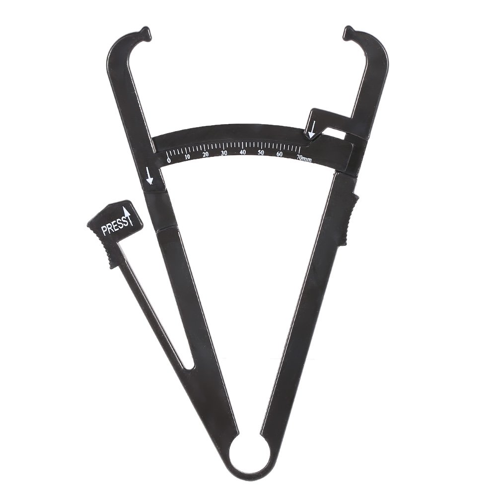 Dioche Body Fat Caliper for Body, Personal Skinfold Calipers Measure Tool for Accurately Measuring BMI Skin Fold Fitness Weight Loss Measurement Device for Weight Management black-image-46
