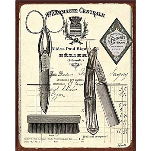 Yomia Metal Wall Tin Sign Barber Shop Kit Funny Tin Signs For Man Cave Vintage Metal Sign 12X8Inch #TOP4