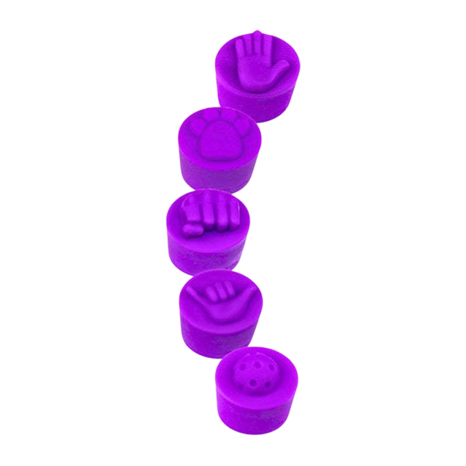Carotoe A Paddle Grip End Stoppers 5 Piece Silicone Caps, Handle Tail Covers For Sports Practice Nd Recreational Play Gear Paddle End Plug Grip Stopper Handle Tail Cover