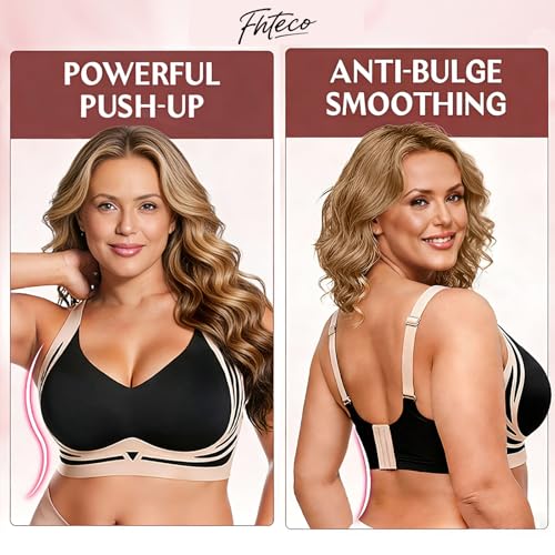 Image of Smoothing Bra Anti Sagging Wireless Push Up Bras for Women No Underwire Full Coverage Bra Comfy Bras for Women