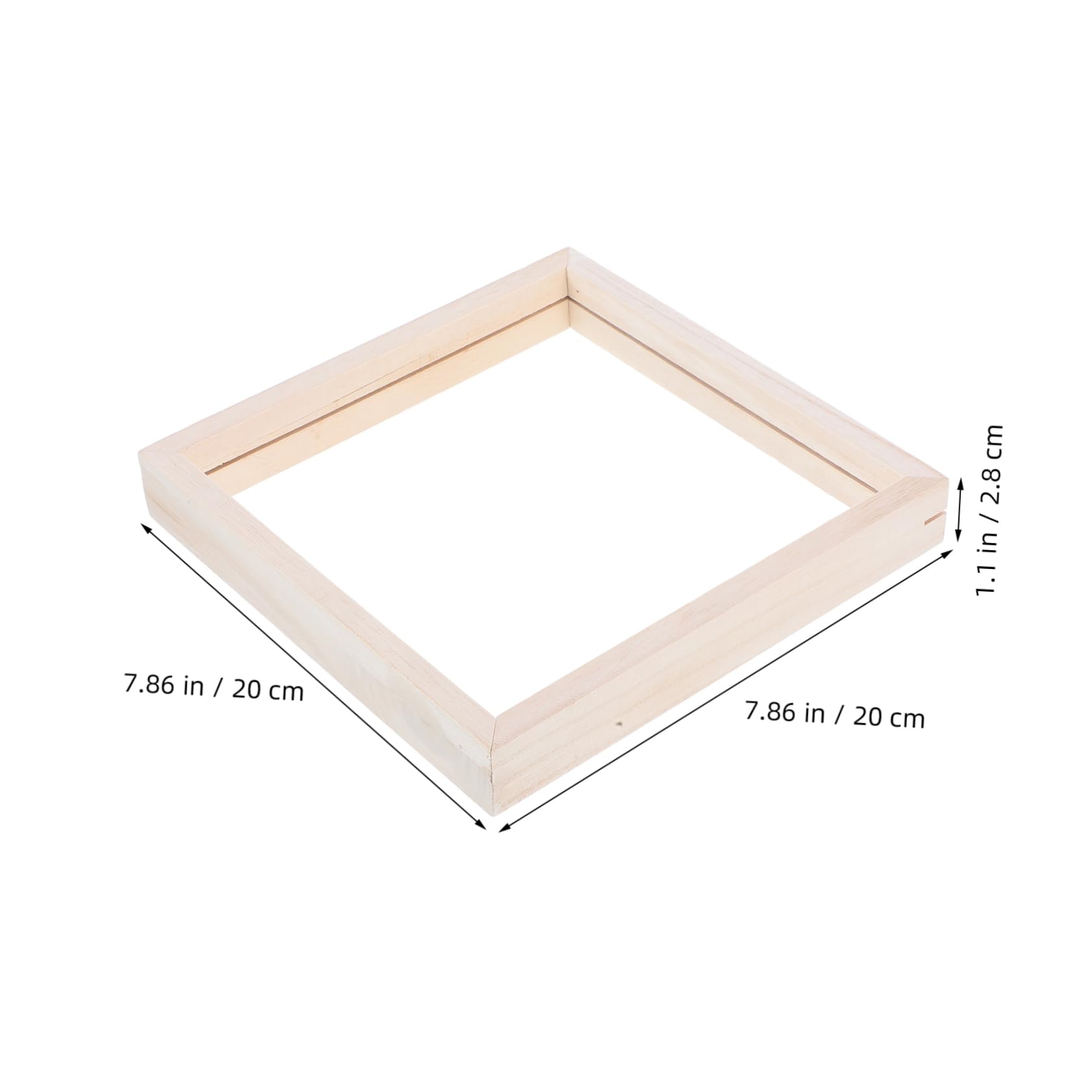 OSALADI Solid Wood Picture Frames Easy Assembly Unfinished Acrylic Frames for Unique Art Projects Durable and Protective Design for Crafts and Painting