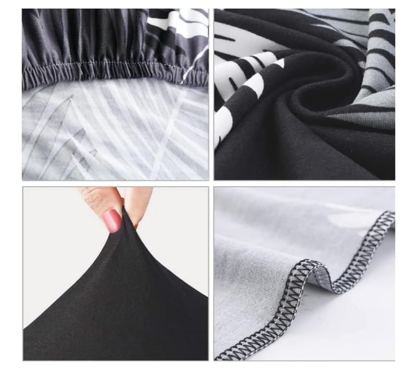 Coprisedie con Schienale 4 Pezzi Mandala Rosa Blu Sedie Sala da Pranzo Lavabile Coprisedie Cucina Ristorante Ufficio Spandex Elasticizzato Copri Sedie Soggiorno 4 Pezzi
