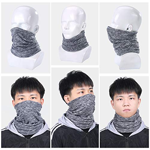 LONGLONG Neck Warmer Gaiter- Winter Thicken Windproof Elastic Fleece Skiing Face Scarf