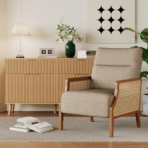 Aklas Mid Century Rattan Chair