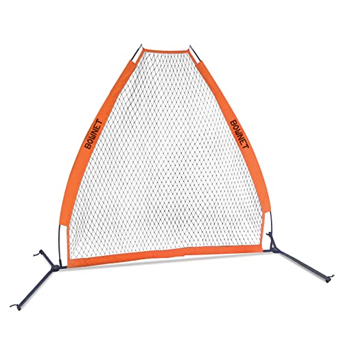 Bownet Portable Pitching Practice Screen with Net and Frame, Black, 7 x 7-Feet (Bow-PS)