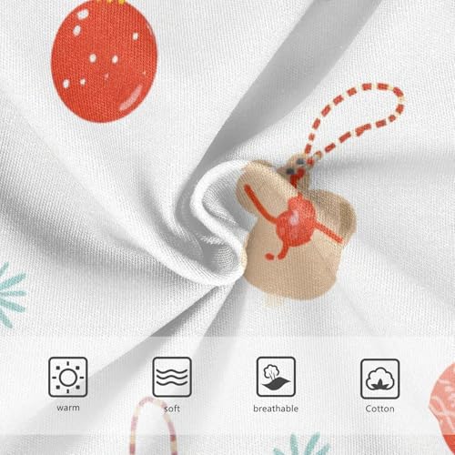 Breathable Girls' Panties Breathable Toddler Underwear for Girls Christmas Ornaments in Sizes 2T,3T, 4T, 5T, 6Y and 8Y3