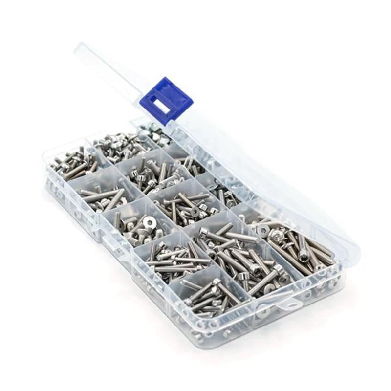 Juguetes Accesorios 501 piezas M2.5 M3 M4 plano/redondo/cabeza de corte tornillo tuerca de fijación para 1/8 Traxxas Trineo 95076-4 RC coche piezas de repuesto Accesorios
