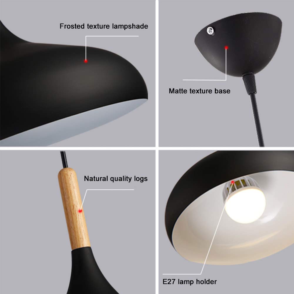 Mengjay Moderna Lampada a Sospensione soffitto Industriale interna Lampadario Edison Rustico E27 metallo Lampada Pendente per Cucina Sala da Pranzo soffitta caffè bar ristorante soggiorno (bianco)