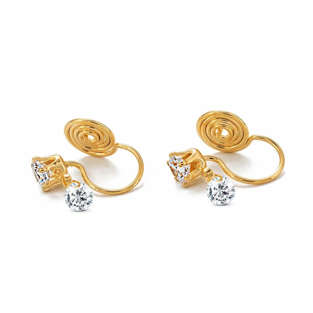 See full amazon price history chart for Via Mazzini Gold Plated Spiral Design No-Piercing Clip-On Nose Ring/Ear Cuff Earrings Clip For Women And Girls (NR0269) 1 Pair Via Mazzini Gold Plated Spiral Design No-Piercing Clip-On Nose Ring/Ear Cuff Earrings Clip For Women And Girls (NR0269) 1 Pair (B0CF5P2RXL) Amazon Price History, Amazon Price Tracker