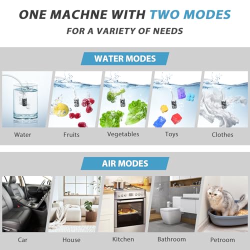 Ozone Generator 60,000mg/h & Ozone Generator Water 1000 mg/h High Capacity Smart Ozone Machine Odor Removal Commercial Ozone Odor Eliminator for Home, Smoke, Pet Odor, Car, Cleaning Fruits, Vegetables by ICARE - Image 6