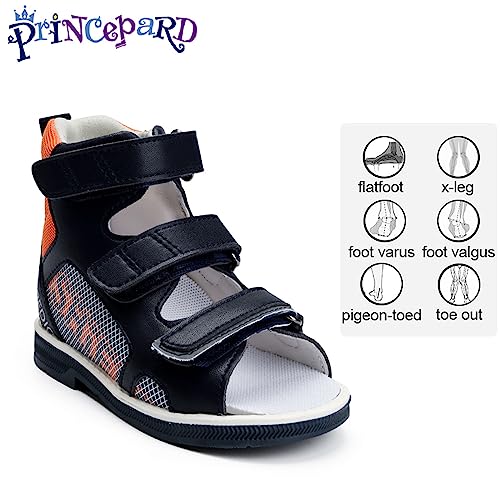 princepard Orthopedic Corrective Sandals for Kids and Toddlers,High-top AFO Shoes with Arch and Ankle Support,Non-slip Soles2