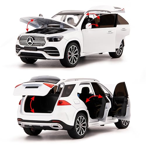 Modelo de coche GLE 350 1:24 con luces y sonido miniatura 4