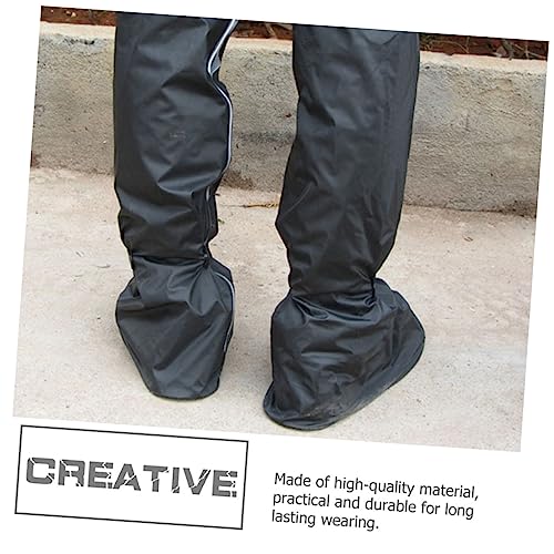 1 par de fundas impermeables para zapatos gruesas, reutilizables y fáciles de poner y limpiar, para uso al aire libre miniatura 5