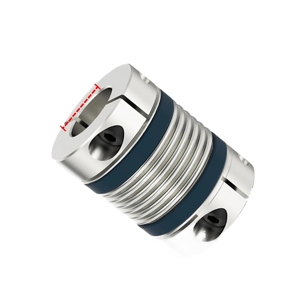 Sprzęgło wału LB B D65L82 Elastyczne sprzęgło silnika Aluminium Wysoka elastyczność Uniwersalna uszczelka Drukarka 3D Gimbal(LB-D65L82-12X18)
