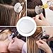 AEGYPIUS Heat Shield Guards for Hair Extension, 25 Pcs Circular K Tips Hair Extensions Tool, Clear Fusion Hair Extensions Tools Heat Shield Guard for Hair Extension Bonding