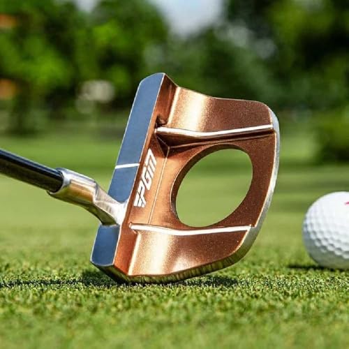 Rechtshänder Golf-Mallet-Putter, leichte Graphit-Welle mit Kugel-Retriever-Werkzeug, Anti-Bend-Design, Eva-Griff & Kopfbedeckung für konsistente Put-Geneuigkeit