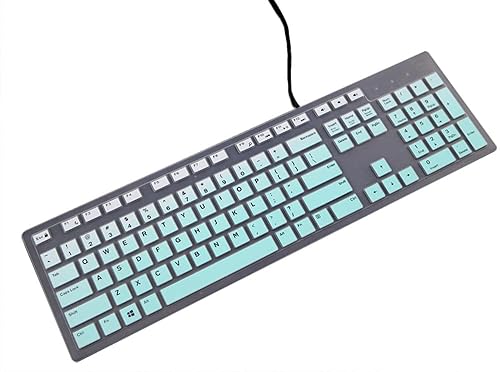 Vista 42 de Funda de teclado compatible con teclado con cable Dell KB216 KB216p, teclado inalámbrico Dell KM636, Dell Optiplex 5250 5460 7450 7050, Dell