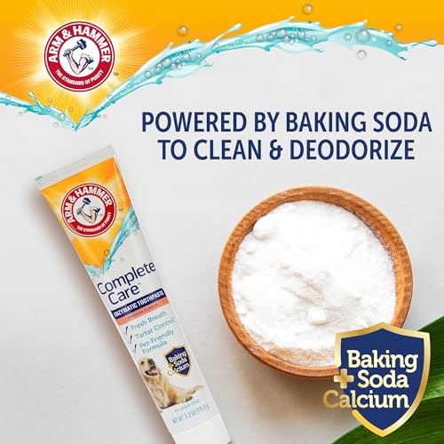 Arm & Hammer Dog Toothpaste, Enzymatic, Chicken Flavor, 6.2 oz, 6 Pack | Complete Care blend with baking soda and added calcium for adult dogs; fresh breath, tartar control, pet-friendly formula - image 2